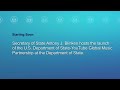 Secretary Blinken at launch of the U.S. Department of State-YouTube Global Music Partnership 4:30PM