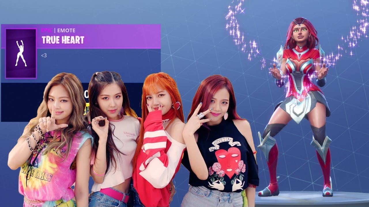 New True Heart K Pop Dance Emote Black Pink Aoa Momoland - new true heart k pop dance emote black pink aoa momoland fortnite battle royale