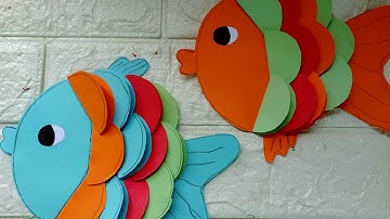 hướng dẫn cắt và dán hình con cá bằng giấy thủ công