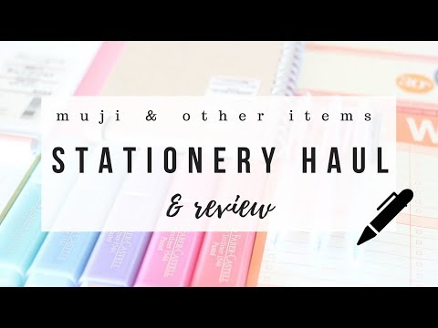 Muji stationery haul & honest reviews - 2018 | studytee