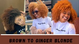 How to Dye Natural Hair: Brown to Ginger Blonde | Creme of Nature Dye