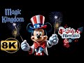 Magic Kingdom July 4th 2025 Fireworks From Contemporary 8K