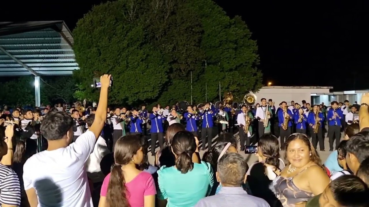 CCC Marching Band & ESTMA Marching Band playing in unity for Carey McCalla's Memorial Service