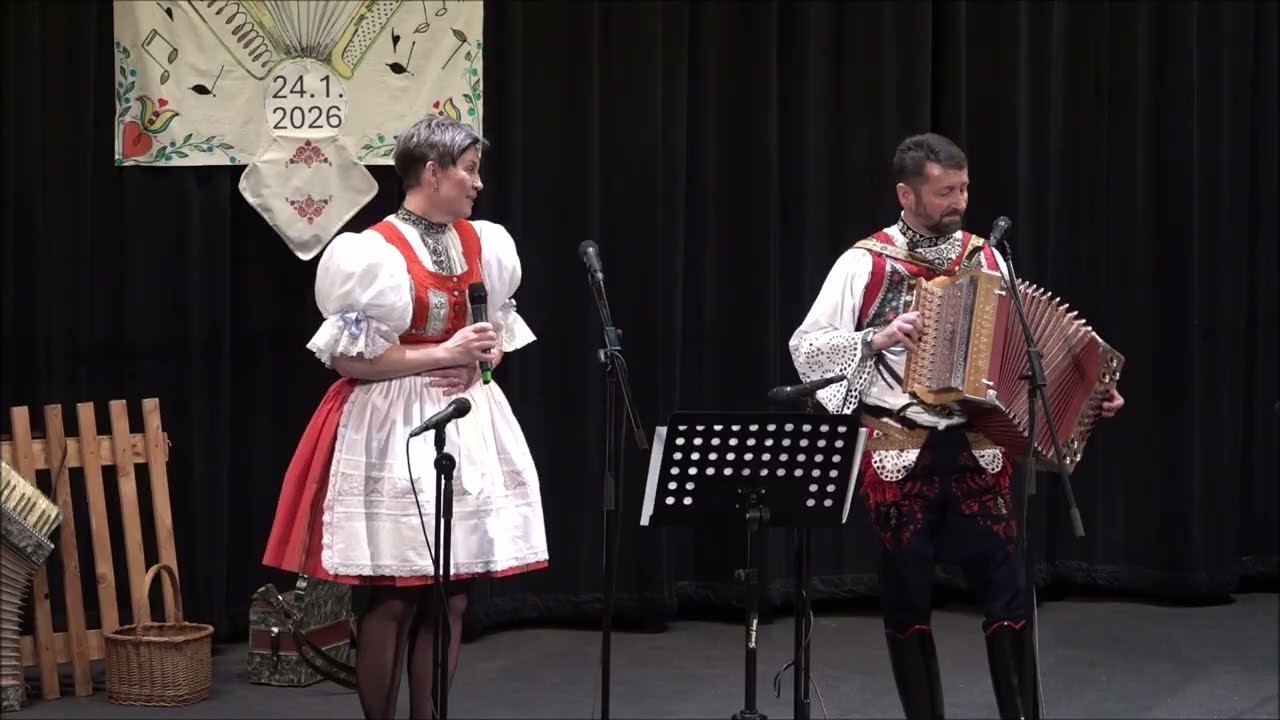 Ivoš Janičata ♫♥ Radka Balajková ♫ 4. setkání s harmonikáři v Hustopečích ♫ 24. 1. 2026