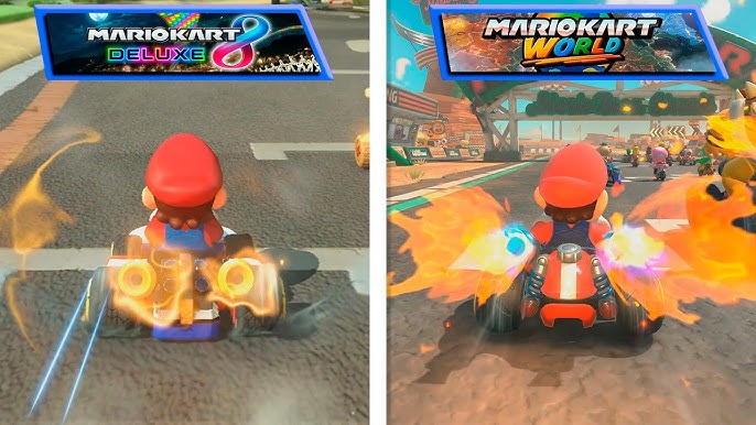 Mario Kart 8 VS Mario Kart World | Early Graphics & Details Comparison