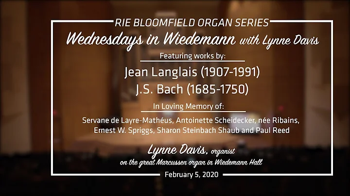 Wednesdays in Wiedemann - February 5, 2020