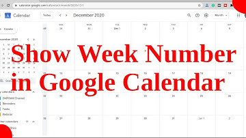 Show Week Number in Google Calendar
