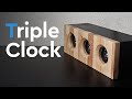 DIY Triple clock | FREE PLAN included DIY Triple clock | FREE PLAN included