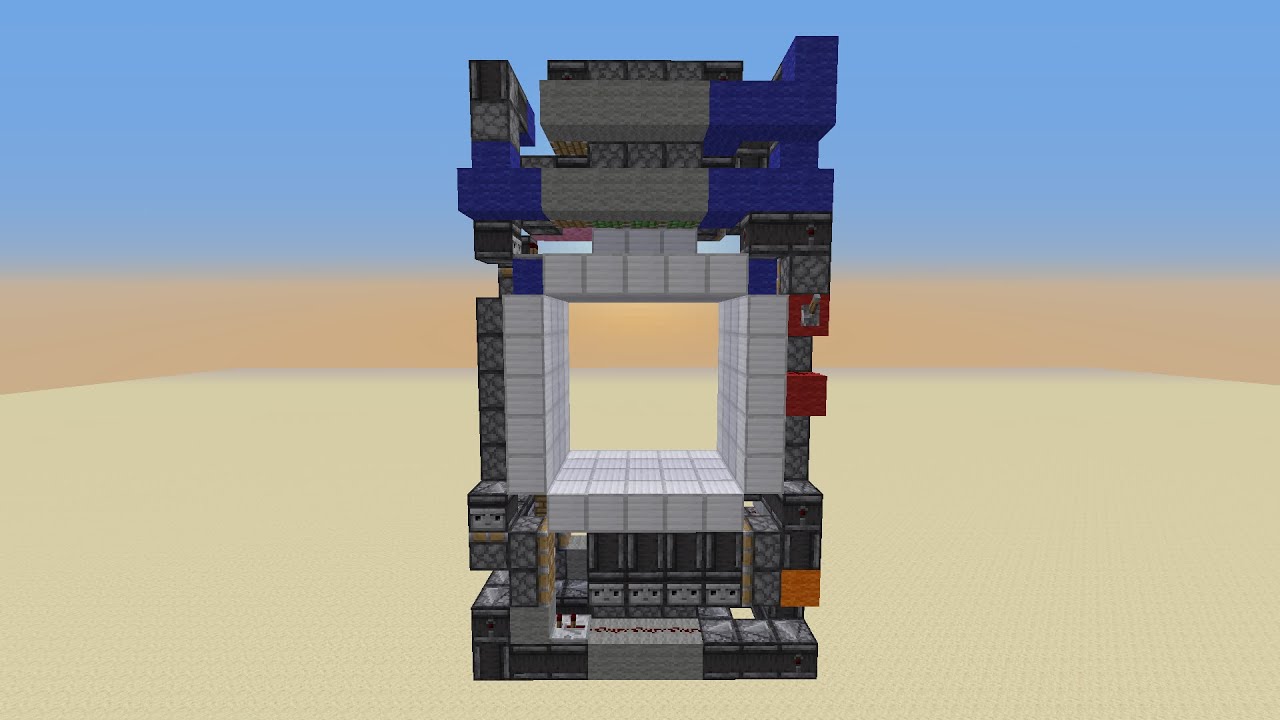 Small 5x5 Piston door (576 Blocks) Tutorial - YouTube