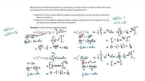 6.9 Integrating Using Substitution Ex 2