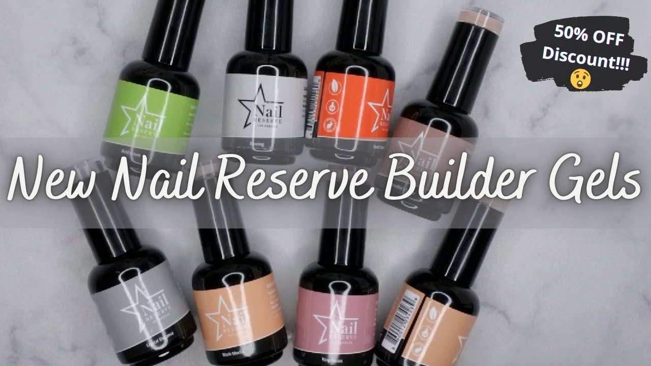 *NEW* Nail Reserve Builder Gel Review | Live Swatches | Vegan Gel Polishes