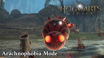 Arachnophobia Mode (Spiders with roller skates) | Hogwarts Legacy