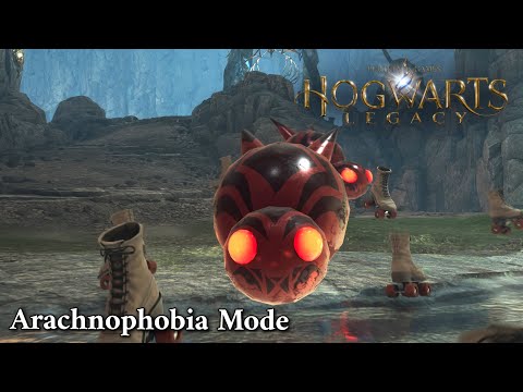 Arachnophobia Mode (Spiders with roller skates) | Hogwarts Legacy
