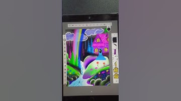 Neon Painting| Full Video👆 #autodesksketchbook #sketchbooktutorial #shorts #shortsvideo