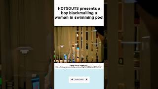 Enf woman caught by boy || Bottomless in swimming pool scene