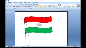 How to make National Flag with Microsoft Office..true world