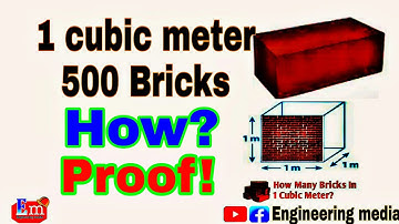 How many bricks use in 1 cubic meter-Explained In Details_urdu/Hindi