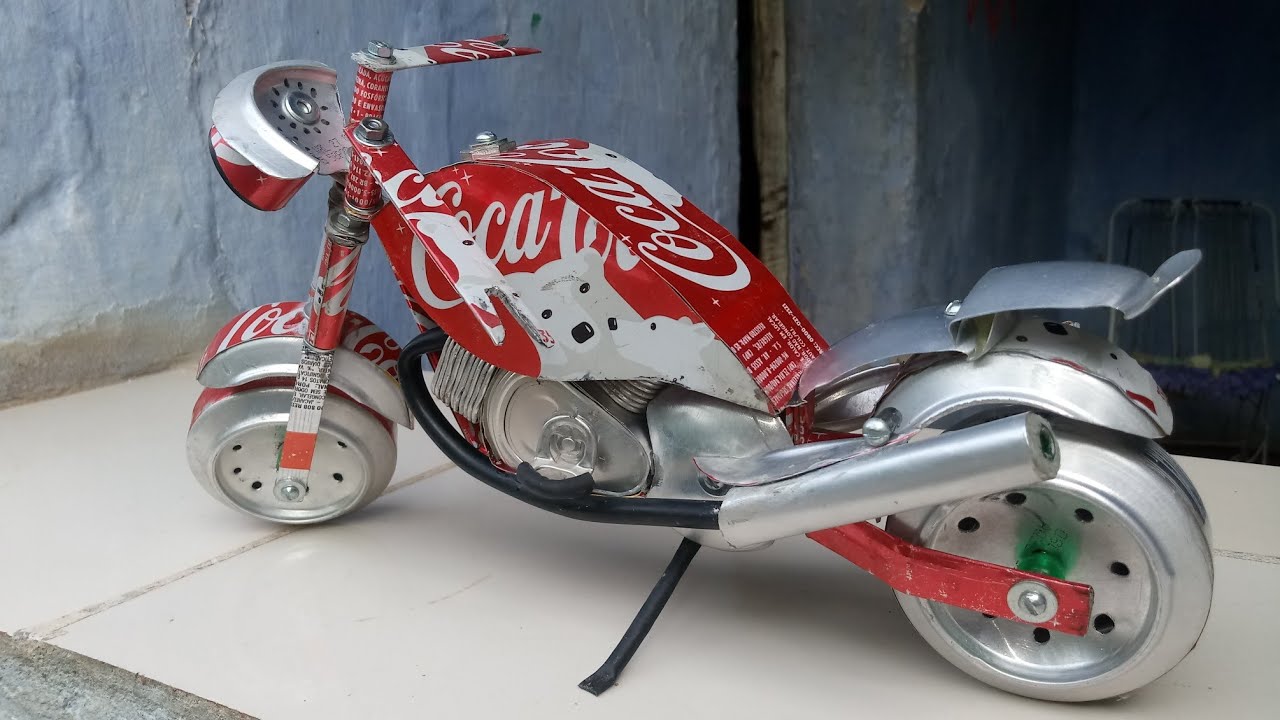 Como fazer uma moto de latinha