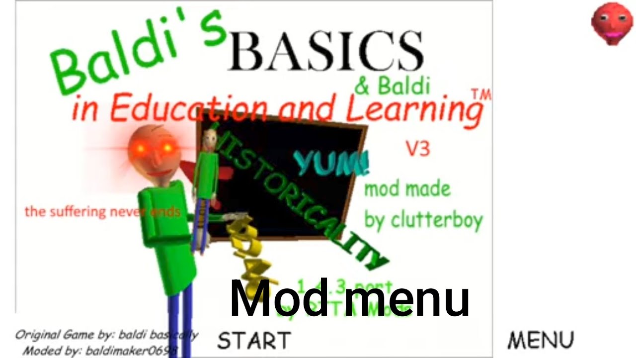 Baldi Mod Menu Android Baldi basics and Baldi mod menu android port (Baldi basics mod) - YouTube