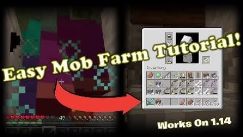 Minecraft Easy Mob Farm Tutorial 1.14 (PS4,Xbox,PC,PE)