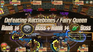 Wizard101 : Defeating Rattlebones + Fairy Queen - Rank 14 - One Shot Duel (Exalted)
