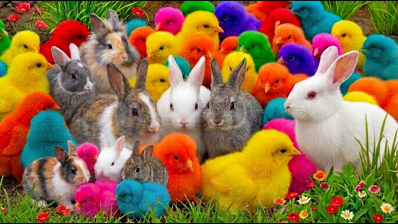 Auditory ASMR Oddly Satisfying Colorful Marble Run & Rainbow Chicks! 🌈🔮 ...