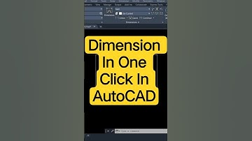 Dimension In One Click In AutoCAD #autocad #autocadd #autocadtutorial #autocadplan #dimensions