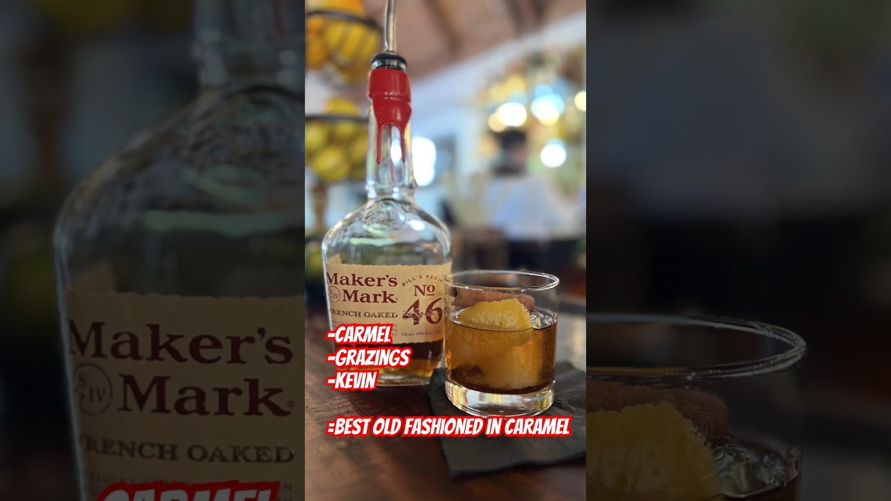 Grazings has the  BEST Old Fashioned in Carmel, CA 🤩 