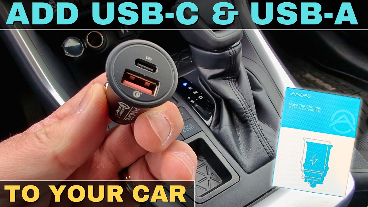 USB Cigarette Lighter Adapter: Add USB-C to your Vehicle (AINOPE 67.5W  Adapter)