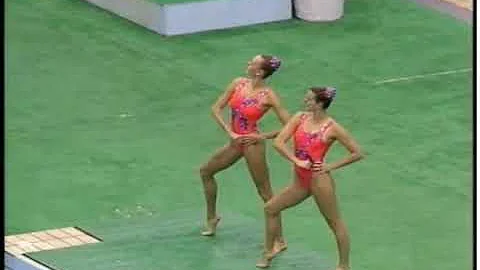 France   Anne Capron and Karine Schuler Synchroniz...