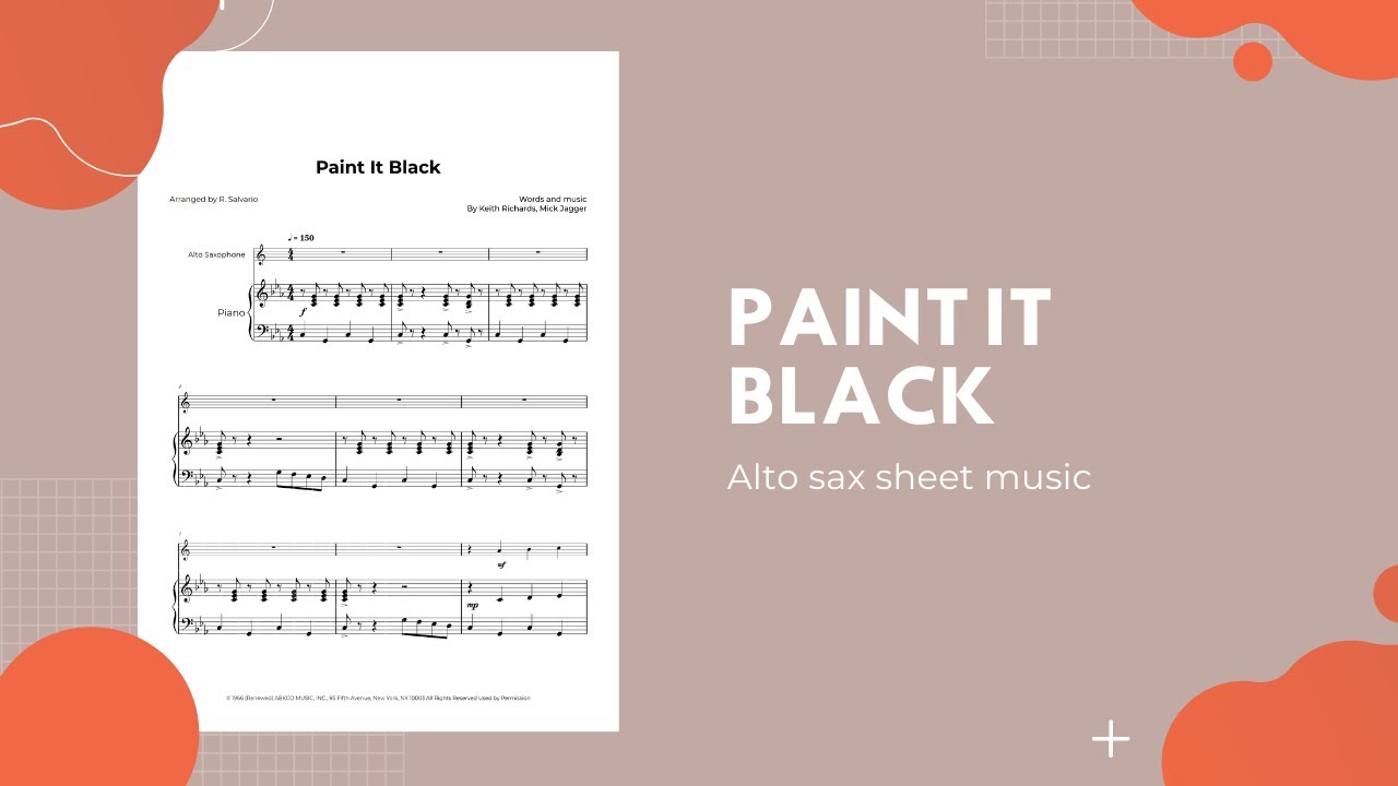 ▷ Paint It, Black Sheet Music (Piano, Voice, Guitar) - OKTAV