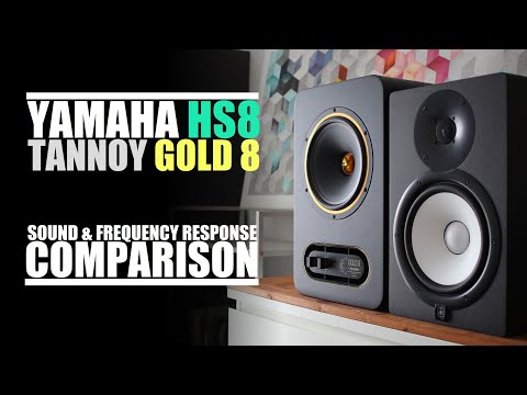 Tannoy Gold 8  vs  Yamaha HS8  ||  Sound & Frequency Response Comparison