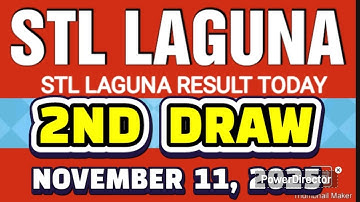 STL LAGUNA RESULT TODAY 2ND DRAW NOVEMBER 11, 2025  4PM |  TUESDAY 