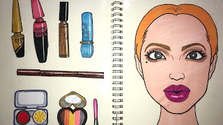 Paper Diyasmr Makeup For Girl With Paper Cosmetics