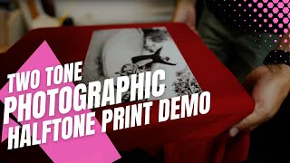 Two tone Photographic Halftone Print Demo - Steven #FreePrintAdvice
