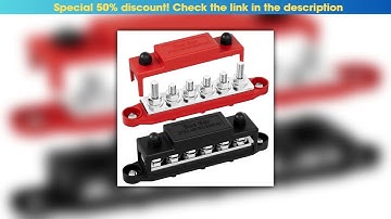 Hands-on DaierTek 275A Bus Bar 12V Power Distribution Block Car Audio Busbar 6 x 5/16" (M8) Termina