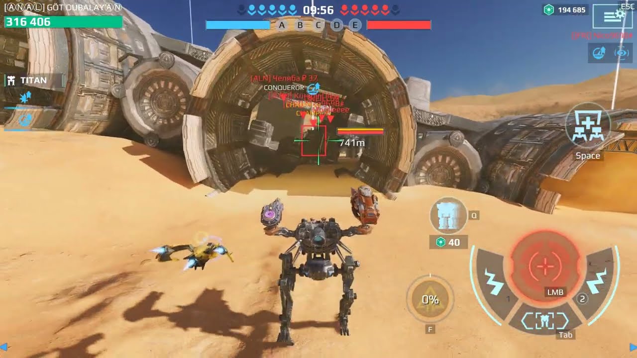 War Robots, 26 kills, 18.5 m damage with single robot