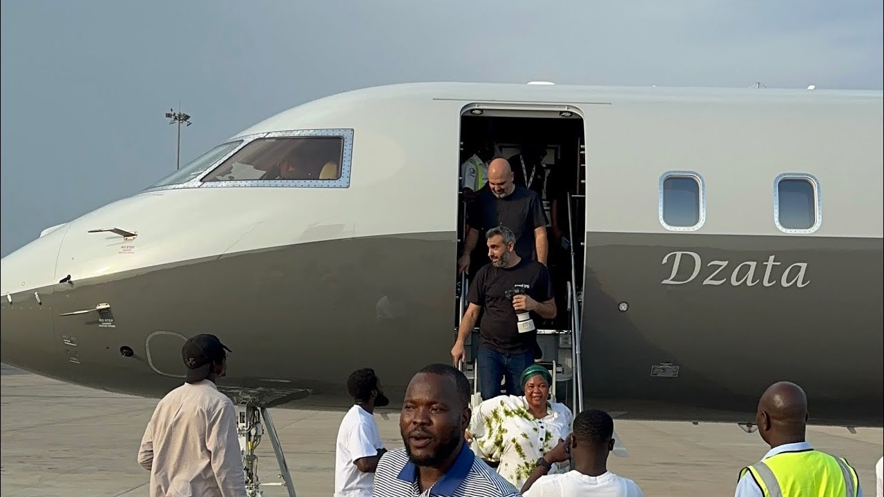 Business Mogul Ibrahim Mahama Buys $70 million Private Jet , See The Moment It landed In Ghana
