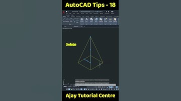 How to Draw Pyramid in AutoCad | Isometric Practice Drwing | AutoCAD Tips 18 #shortvideo #shots