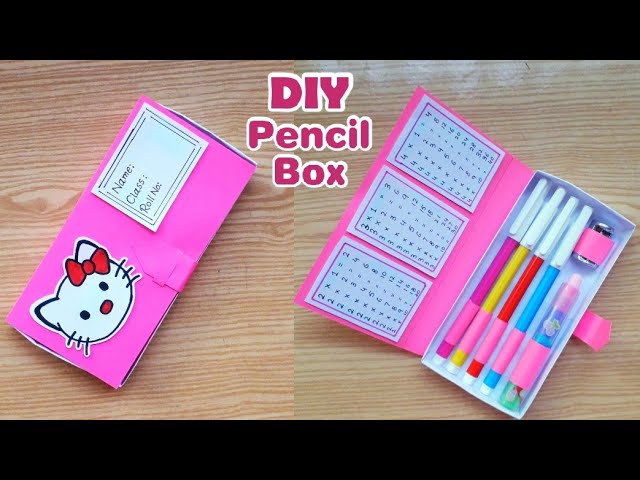 DIY Sanrio Pencil Case / how to make cute homemade Pencil case / easy craft  ideas / paper craft 