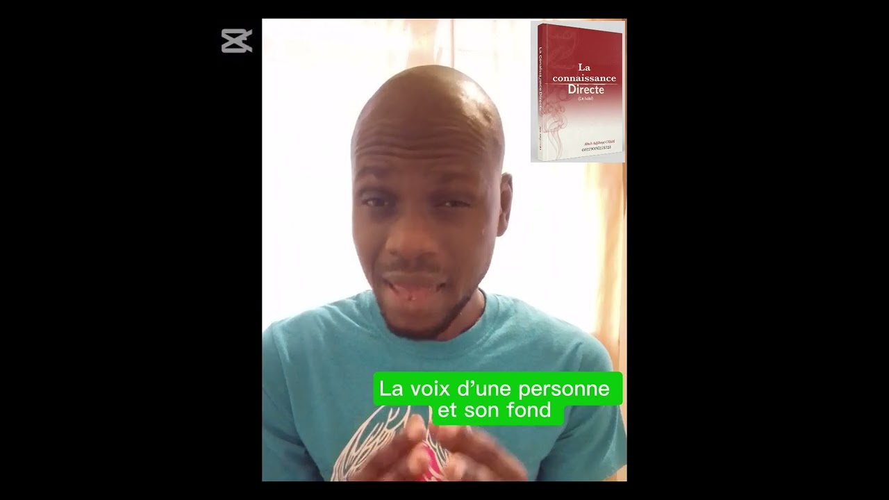 La voix d'une personne et son fond 