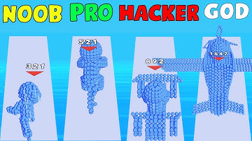 NOOB vs PRO vs HACKER vs GOD in Pixel Battle