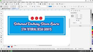 Membuat desain spanduk selamat datang siswa baru di Coreldraw 2020