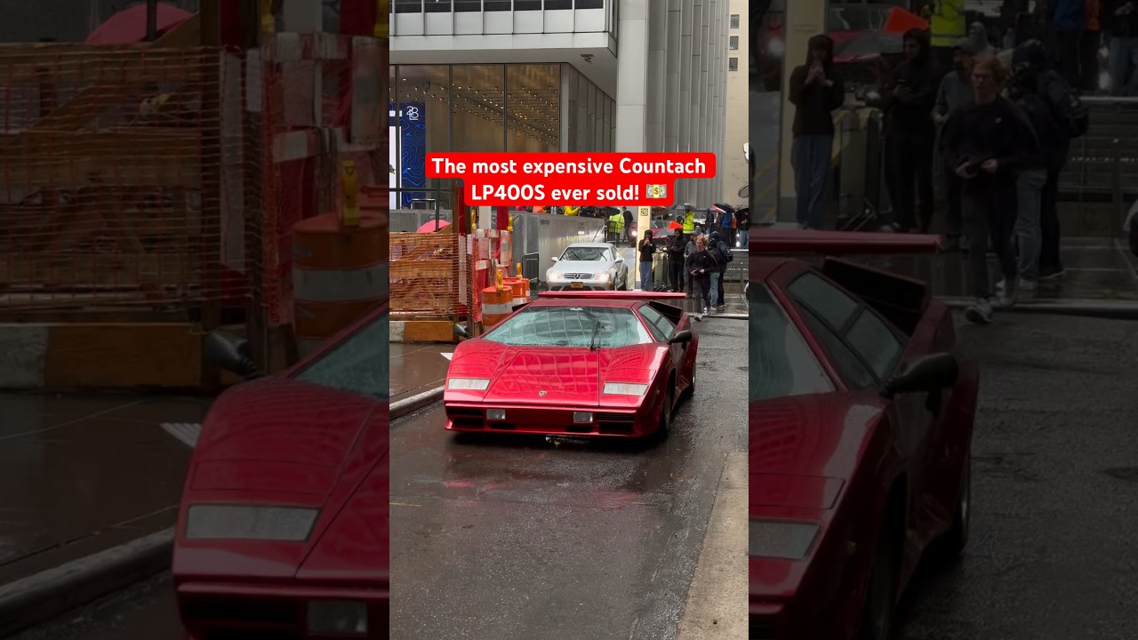 The 1 of 2 Countach Turbo LP400S sold for a record $1.1M! 💵  