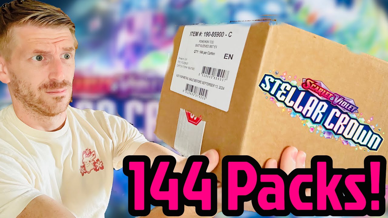 Testing Stellar Crown Pull Rates With AN ENTIRE CASE of Sleeved Booster Packs! Testing Stellar Crown Pull Rates With AN ENTIRE CASE of Sleeved Booster Packs!