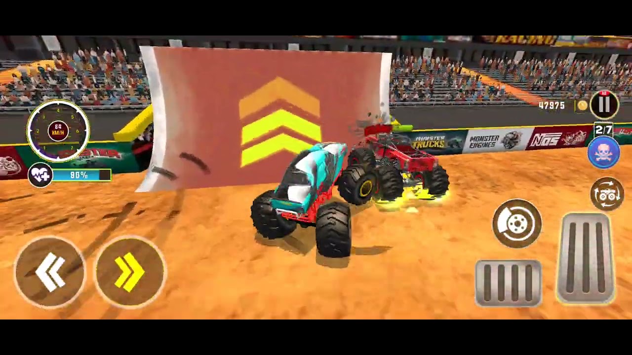 Monster truck driving simulator new update game play with me 🐊#gaming #entertainment #fightinggames 