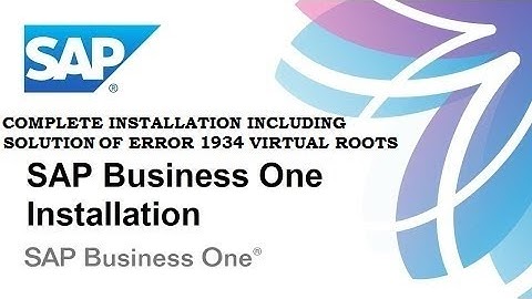 Install SAP Business One