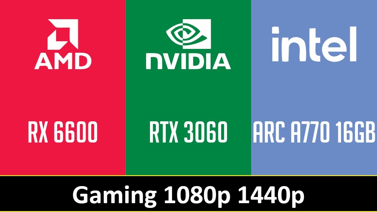 RX 6600 vs RTX 3060 vs ARC A770 16GB - YouTube