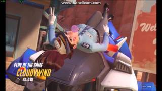 [Overwatch POTG] All D.Va police skin highlight intros!