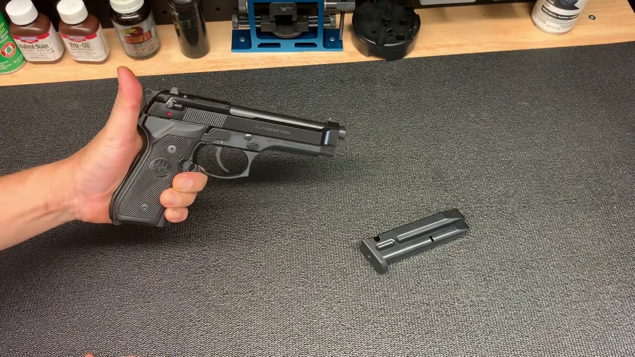 Beretta M9 brief introduction介绍及分解 - YouTube